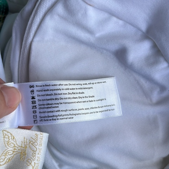 LISA BLUE One Piece Swimsuit size 10 - Picture 7 of 8